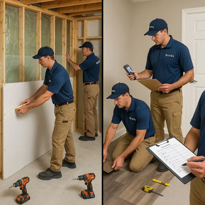 Repairs and Reconstruction process in Mint Hill, NC